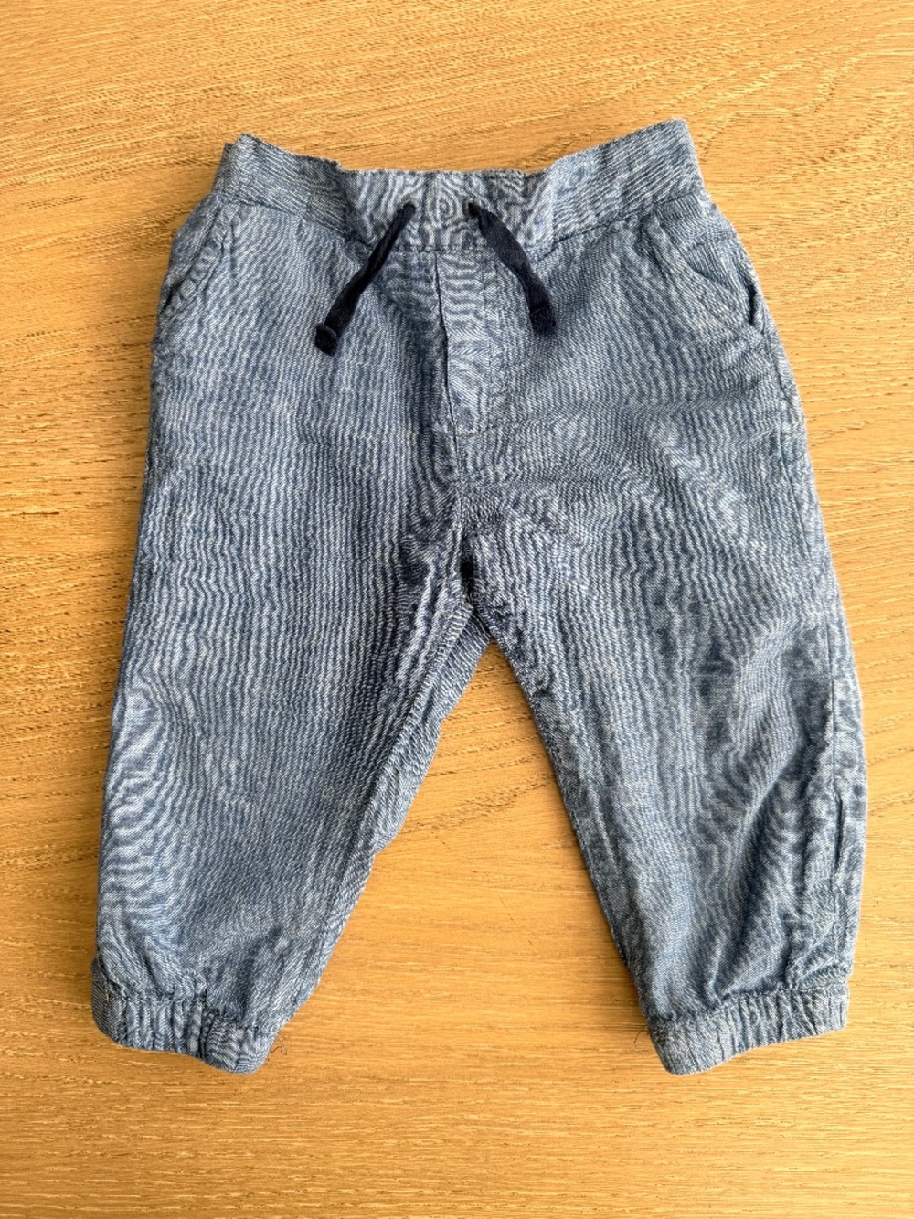 Janie and Jack Baby Toddler Chambray Jogger Pant 18-24 months